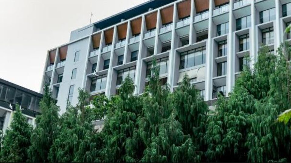 Moderne Hotelfassade