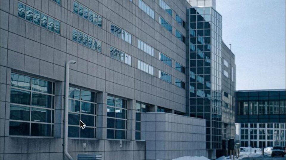 Moderne Klinikfassade